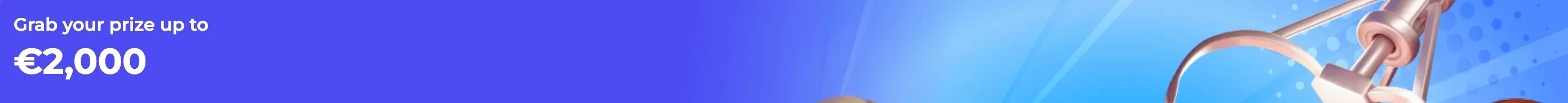 PlayID casino network promotion banner offering a prize pool up to €2,000 for verified users